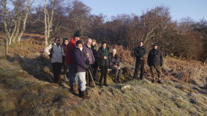 Participants on the Birding Ecosse Christmas morning walk